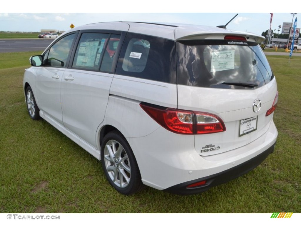 2013 MAZDA5 Touring - Crystal White Pearl / Sand photo #3