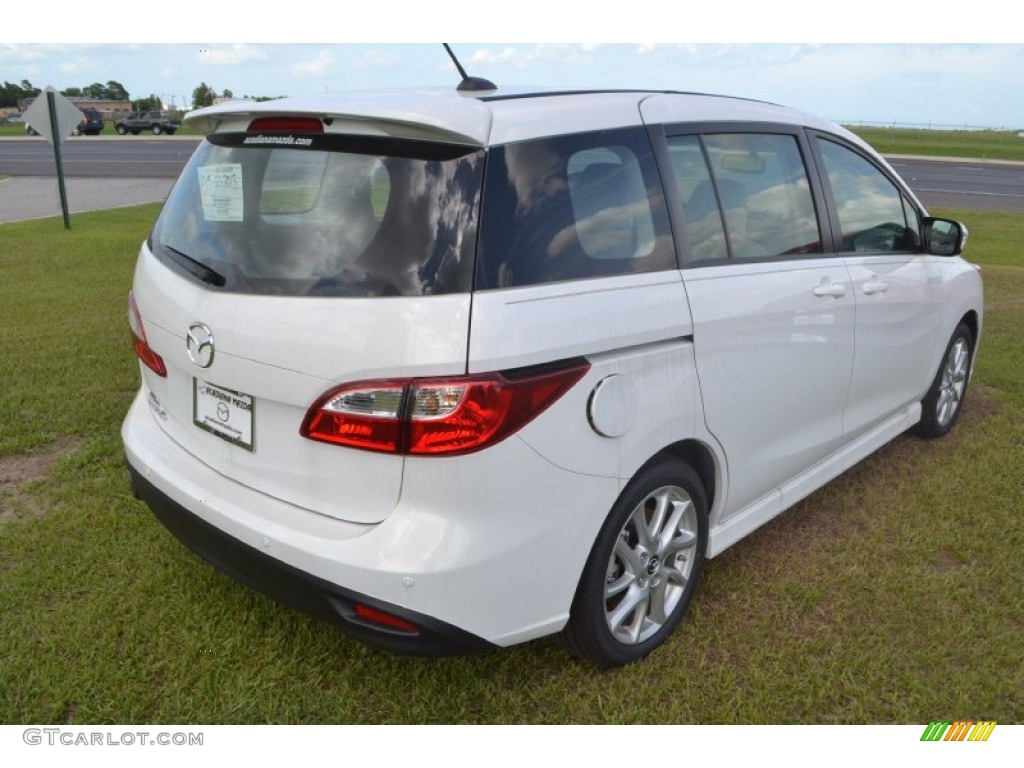2013 MAZDA5 Touring - Crystal White Pearl / Sand photo #4