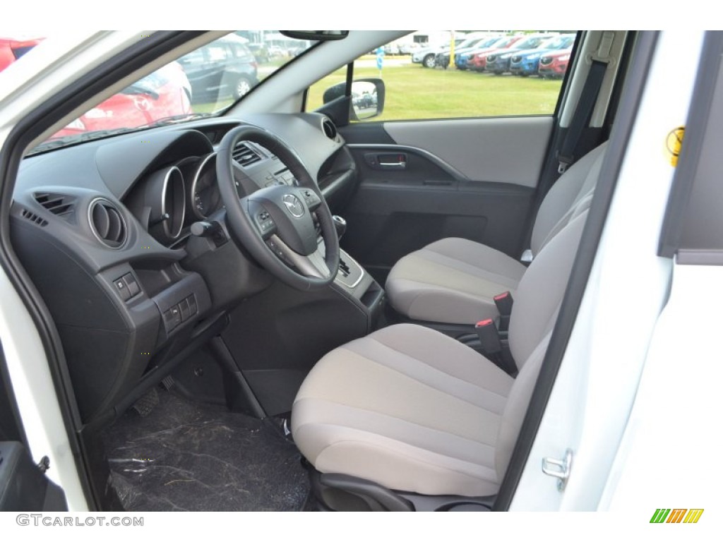 2013 MAZDA5 Touring - Crystal White Pearl / Sand photo #7