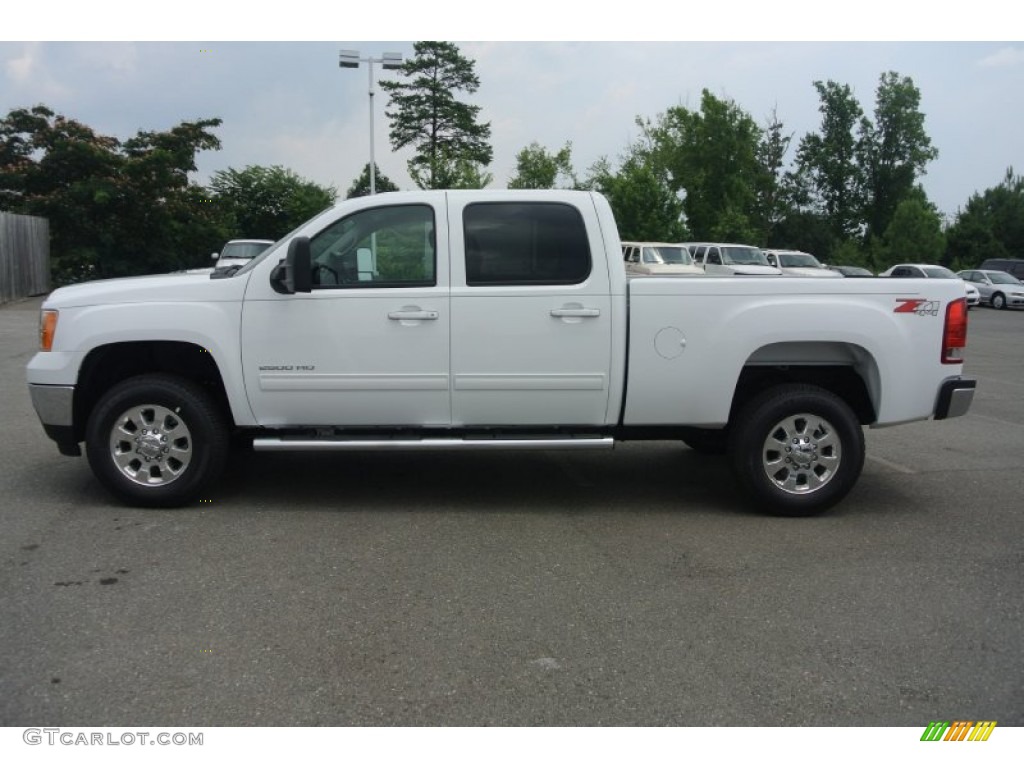 Summit White 2014 GMC Sierra 2500HD SLT Crew Cab 4x4 Exterior Photo #83554692