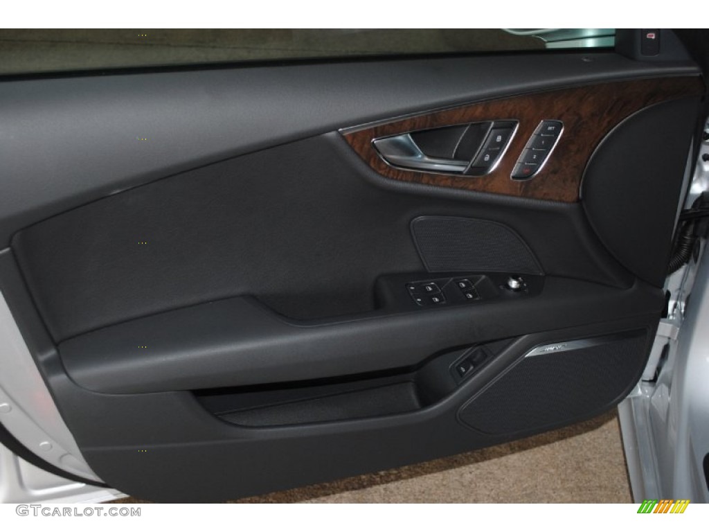 2014 Audi A7 3.0T quattro Prestige Black Door Panel Photo #83554758