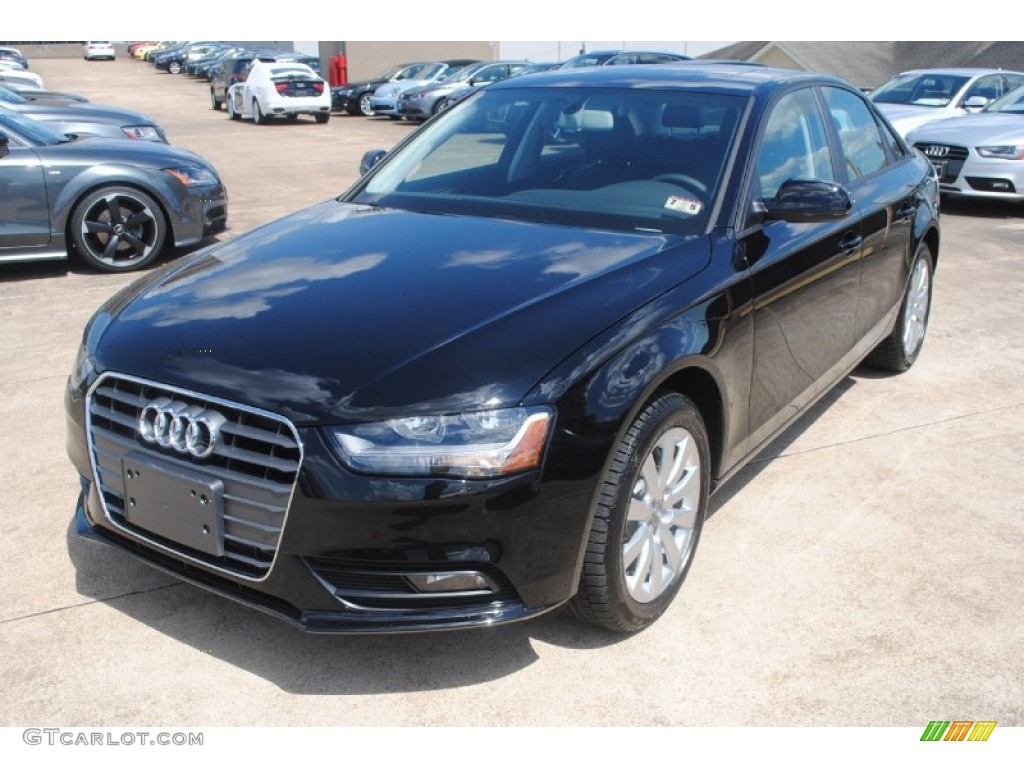 2014 A4 2.0T Sedan - Brilliant Black / Black photo #3