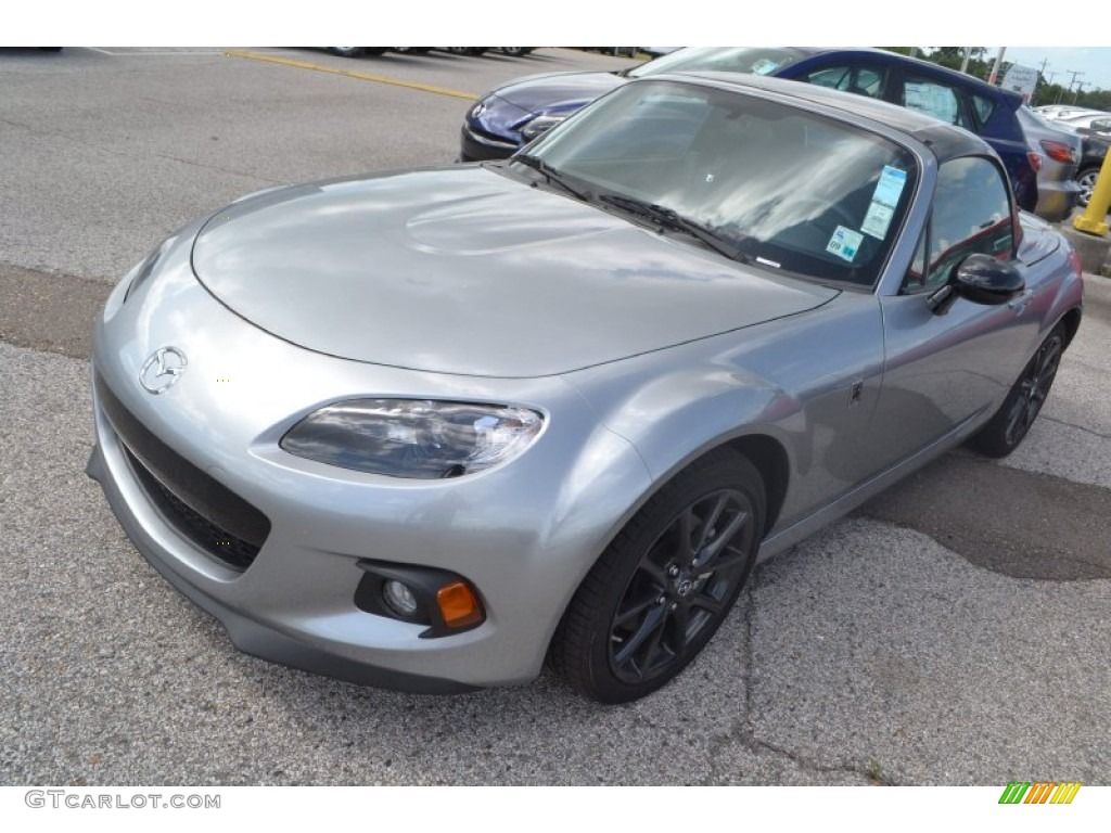 Liquid Silver Metallic 2013 Mazda MX-5 Miata Club Hard Top Roadster Exterior Photo #83555457