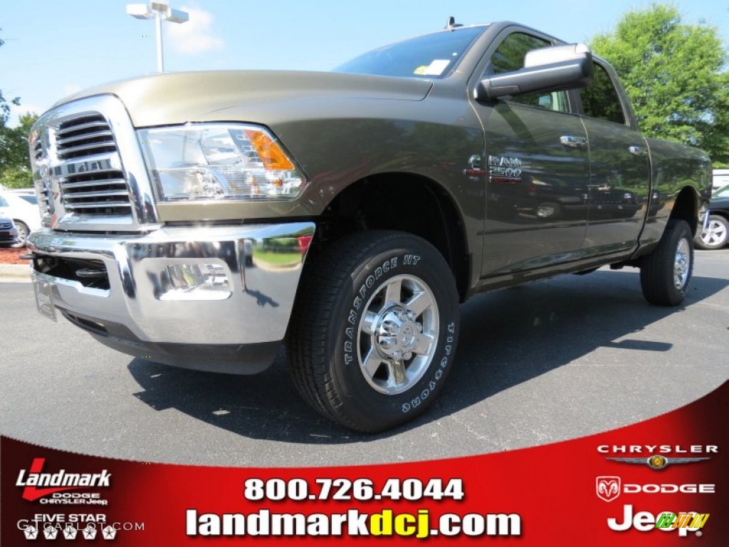 2013 2500 SLT Crew Cab 4x4 - Prairie Pearl / Canyon Brown/Light Frost Beige photo #1