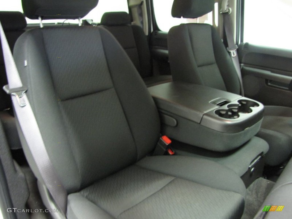 Ebony Interior 2013 Chevrolet Silverado 1500 LT Crew Cab 4x4 Photo #83555676