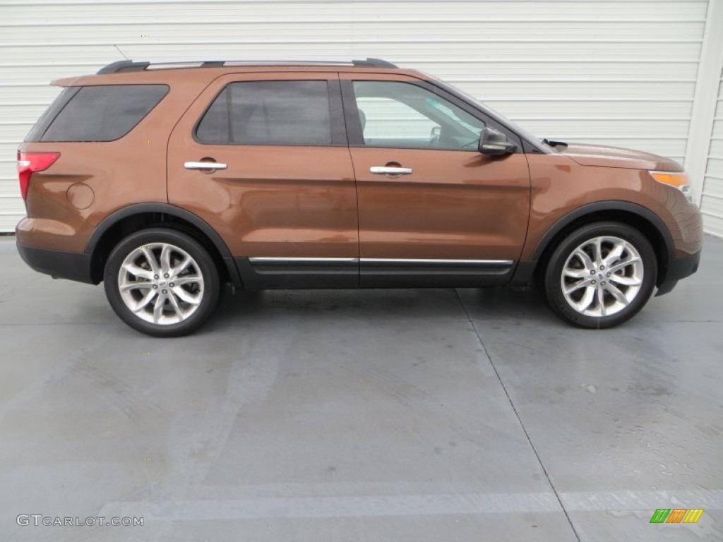 2012 Explorer XLT - Golden Bronze Metallic / Medium Light Stone photo #3