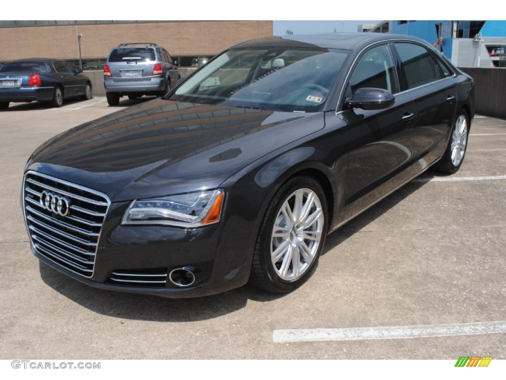 Oolong Gray Metallic 2014 Audi A8 L 4.0T quattro Exterior Photo #83556225