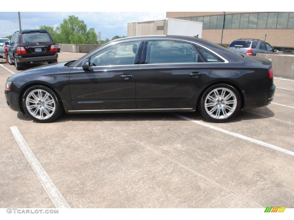 Oolong Gray Metallic 2014 Audi A8 L 4.0T quattro Exterior Photo #83556279