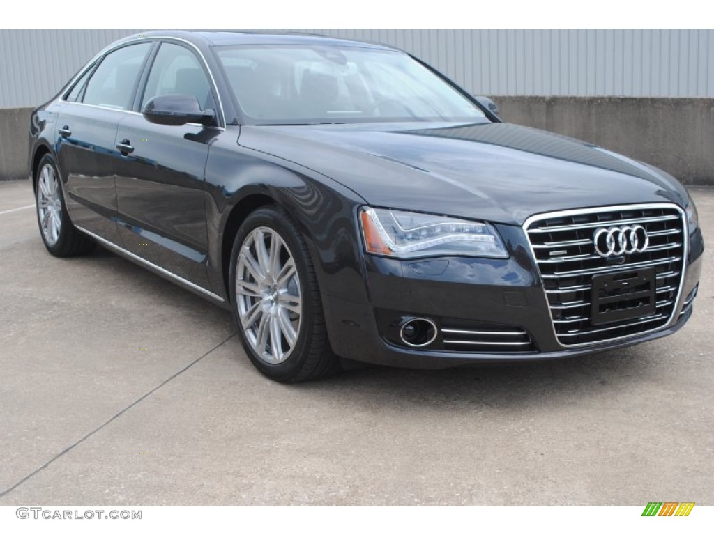 Oolong Gray Metallic 2014 Audi A8 L 4.0T quattro Exterior Photo #83557215