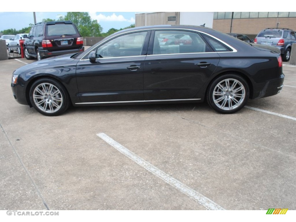 Oolong Gray Metallic 2014 Audi A8 L 4.0T quattro Exterior Photo #83557308