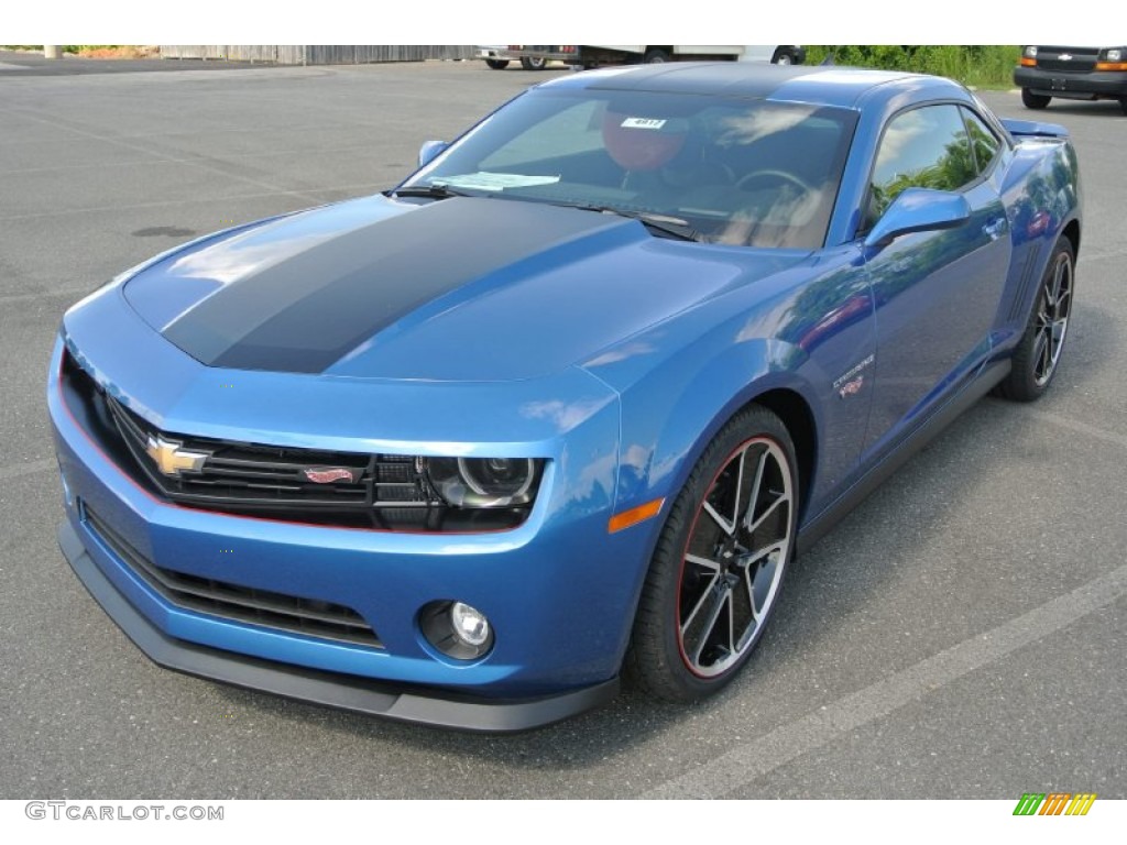 Kinetic Blue Metallic 2013 Chevrolet Camaro LT Hot Wheels Special Edition Coupe Exterior Photo #83557698
