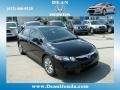 2009 Crystal Black Pearl Honda Civic EX-L Sedan  photo #1