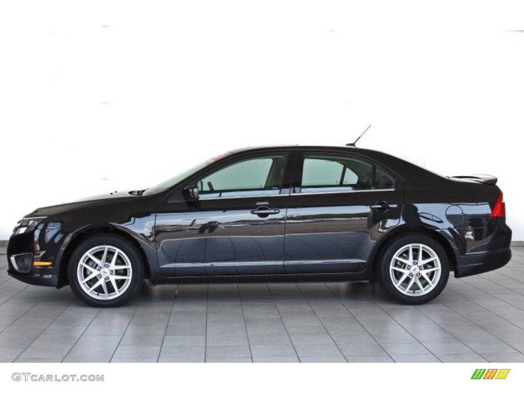 2010 Fusion SEL V6 - Tuxedo Black Metallic / Charcoal Black photo #2