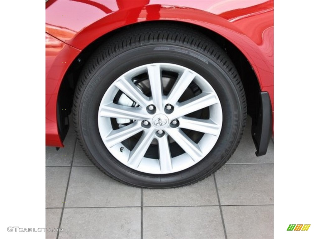 2013 Camry XLE V6 - Barcelona Red Metallic / Ash photo #5