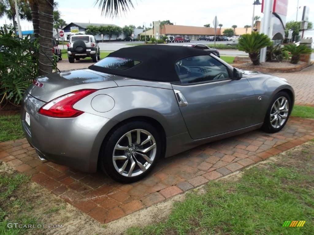 2010 370Z Touring Roadster - Platinum Graphite / Black Leather photo #5