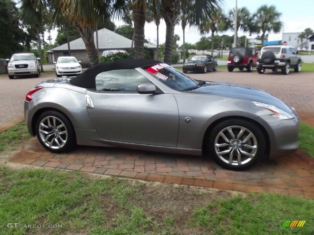 2010 370Z Touring Roadster - Platinum Graphite / Black Leather photo #6