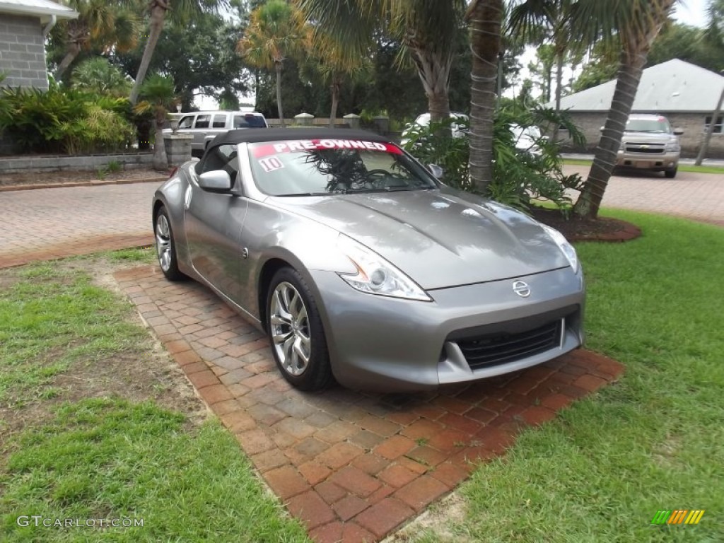 2010 370Z Touring Roadster - Platinum Graphite / Black Leather photo #7