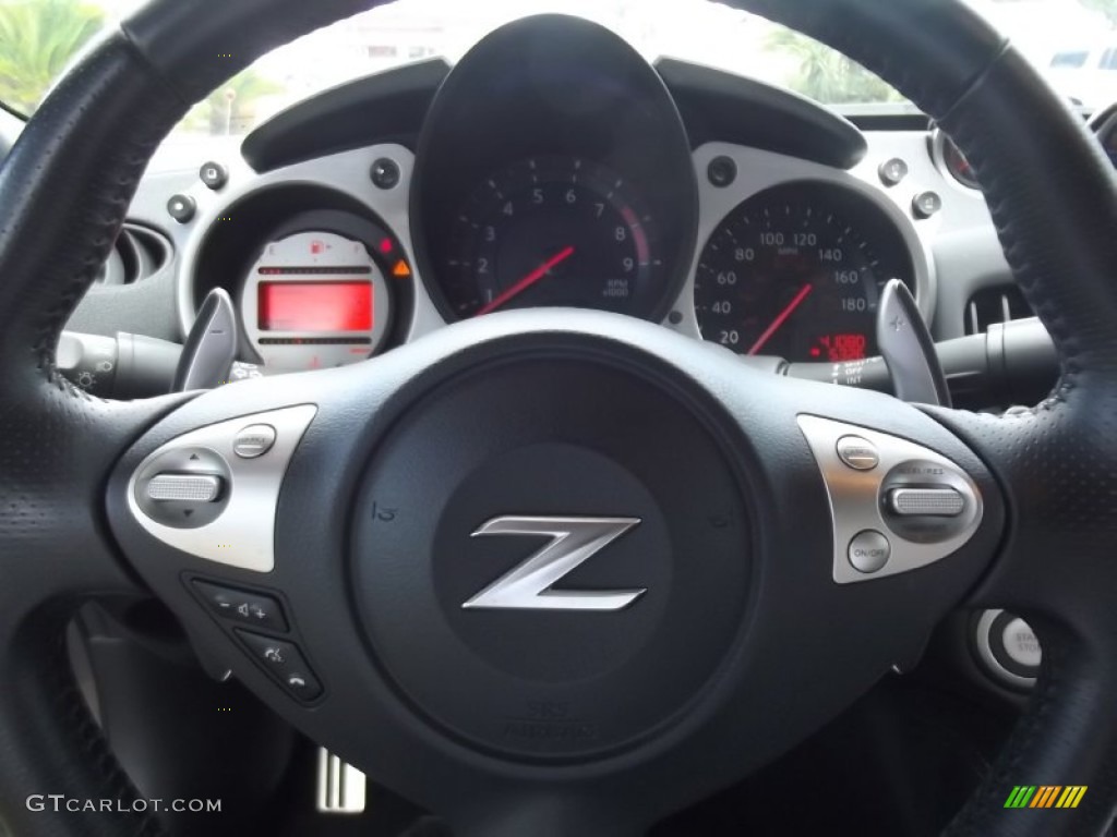 2010 370Z Touring Roadster - Platinum Graphite / Black Leather photo #13