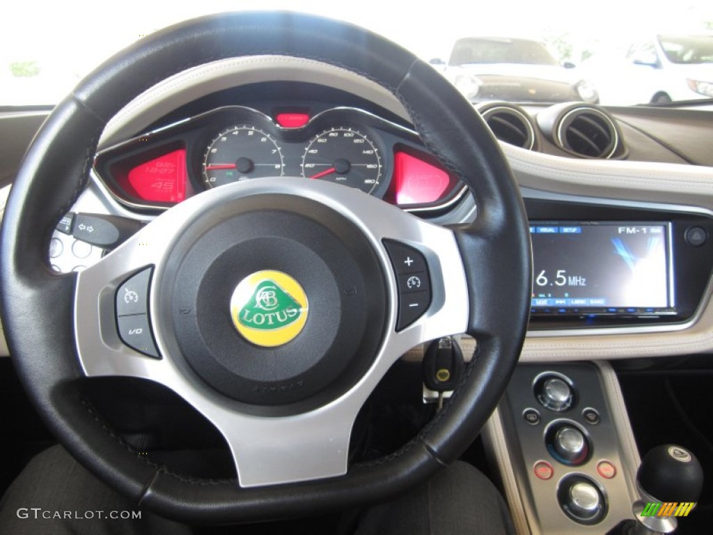 2011 Lotus Evora Coupe Oyster Steering Wheel Photo #83561655
