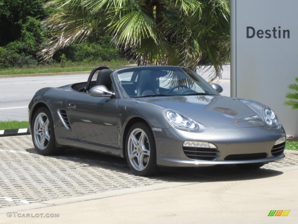 2010 Boxster  - Meteor Grey Metallic / Black photo #2