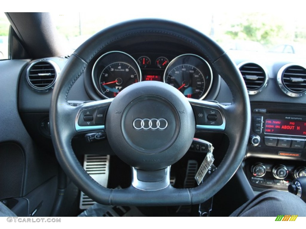 2008 Audi TT 2.0T Coupe Black Steering Wheel Photo #83562819