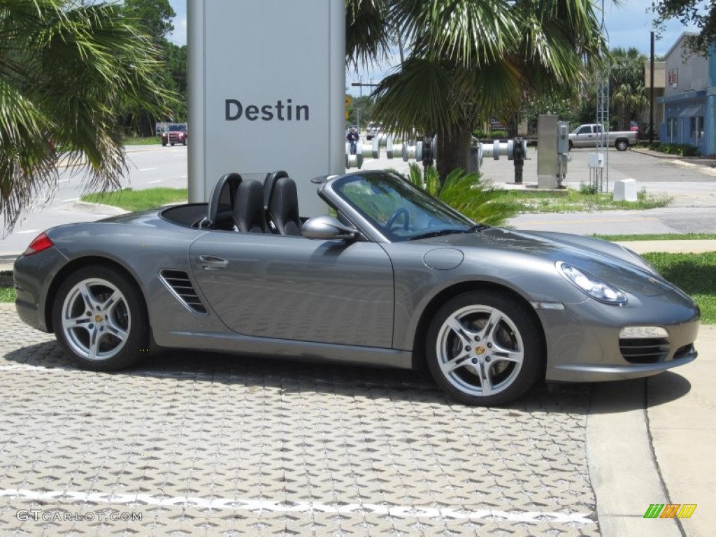 2010 Boxster  - Meteor Grey Metallic / Black photo #6