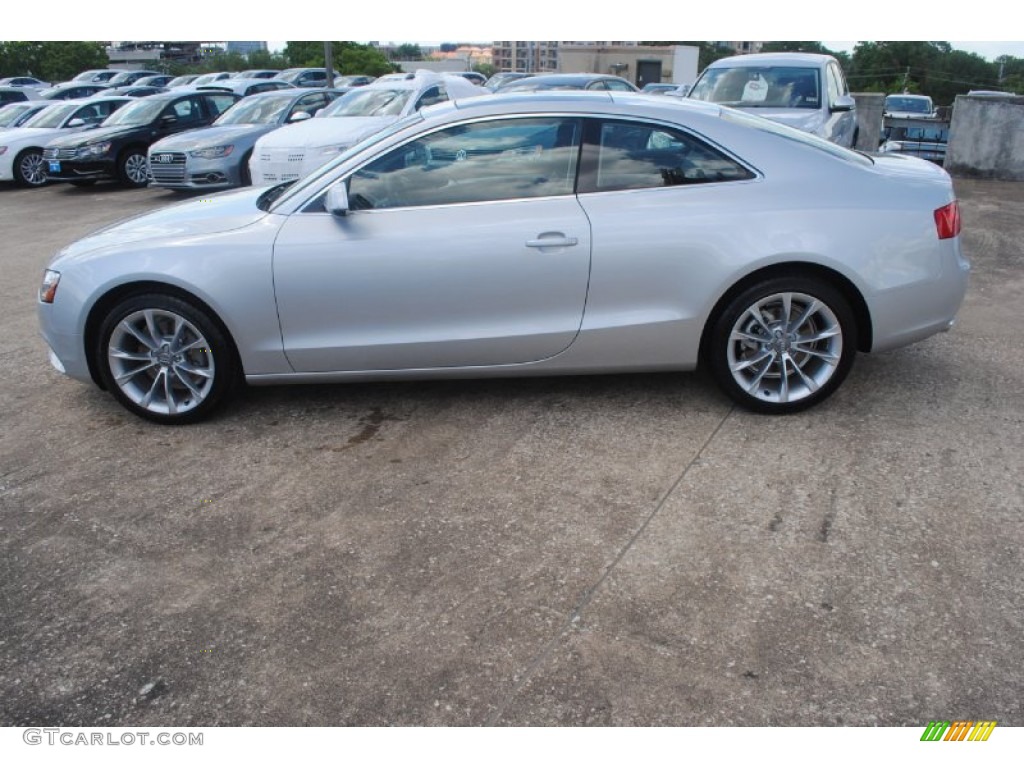 2014 A5 2.0T quattro Coupe - Ice Silver Metallic / Black photo #5