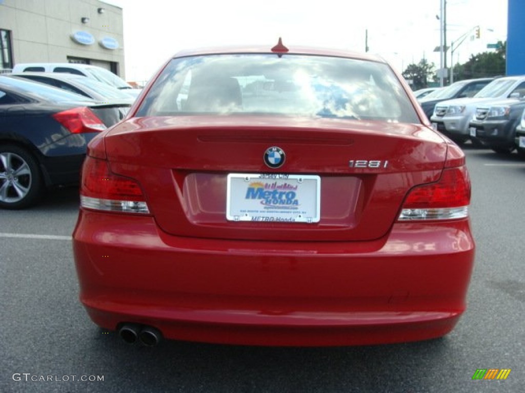 2010 1 Series 128i Coupe - Sedona Red Metallic / Black photo #5