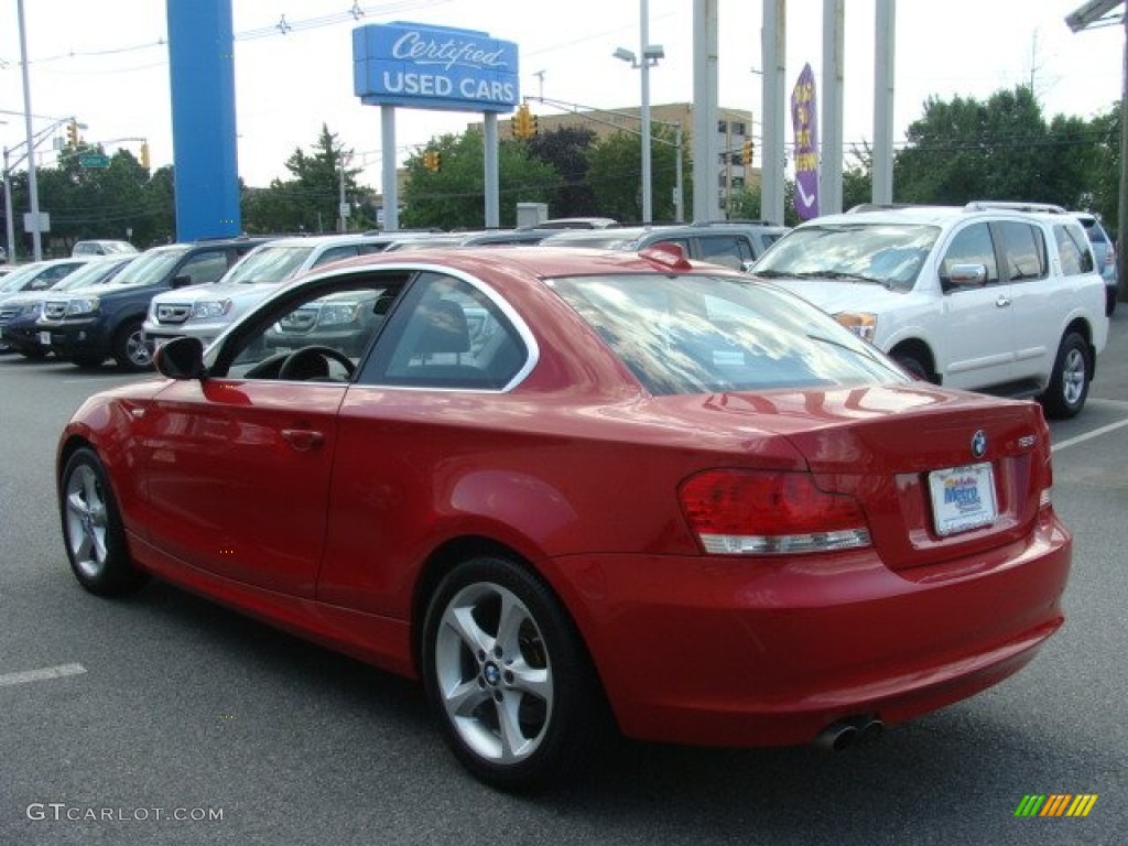 2010 1 Series 128i Coupe - Sedona Red Metallic / Black photo #6