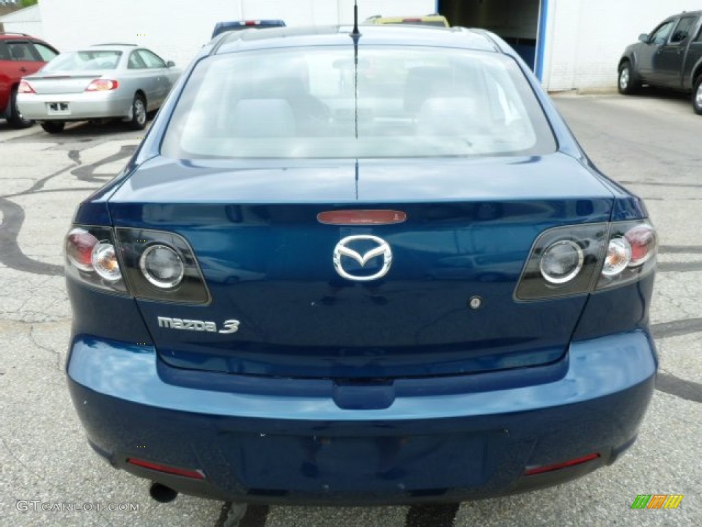 2007 MAZDA3 s Sport Sedan - Phantom Blue Mica / Black photo #4