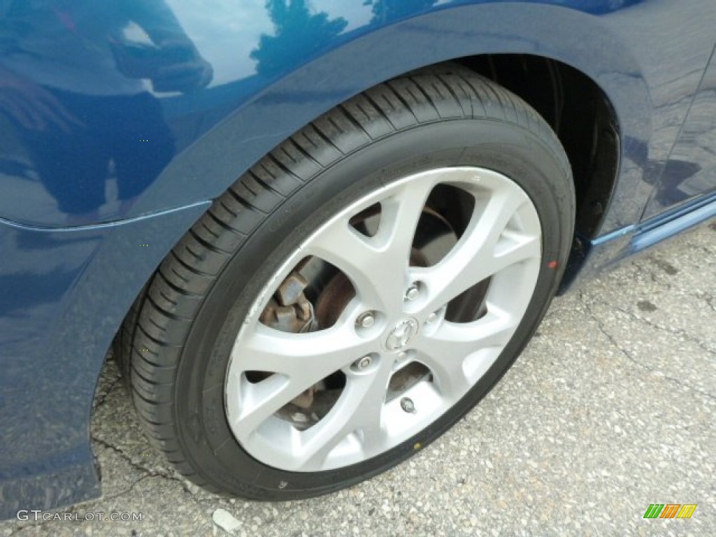 2007 MAZDA3 s Sport Sedan - Phantom Blue Mica / Black photo #9