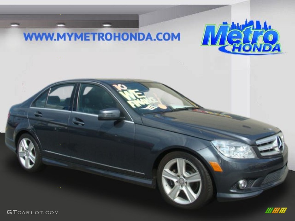 2010 C 300 Sport 4Matic - Steel Grey Metallic / Black photo #1