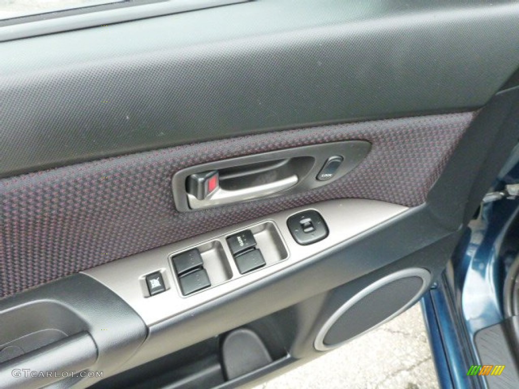 2007 MAZDA3 s Sport Sedan - Phantom Blue Mica / Black photo #14