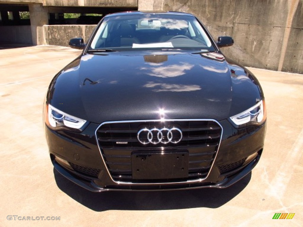 2014 A5 2.0T quattro Coupe - Phantom Black Pearl / Black photo #2