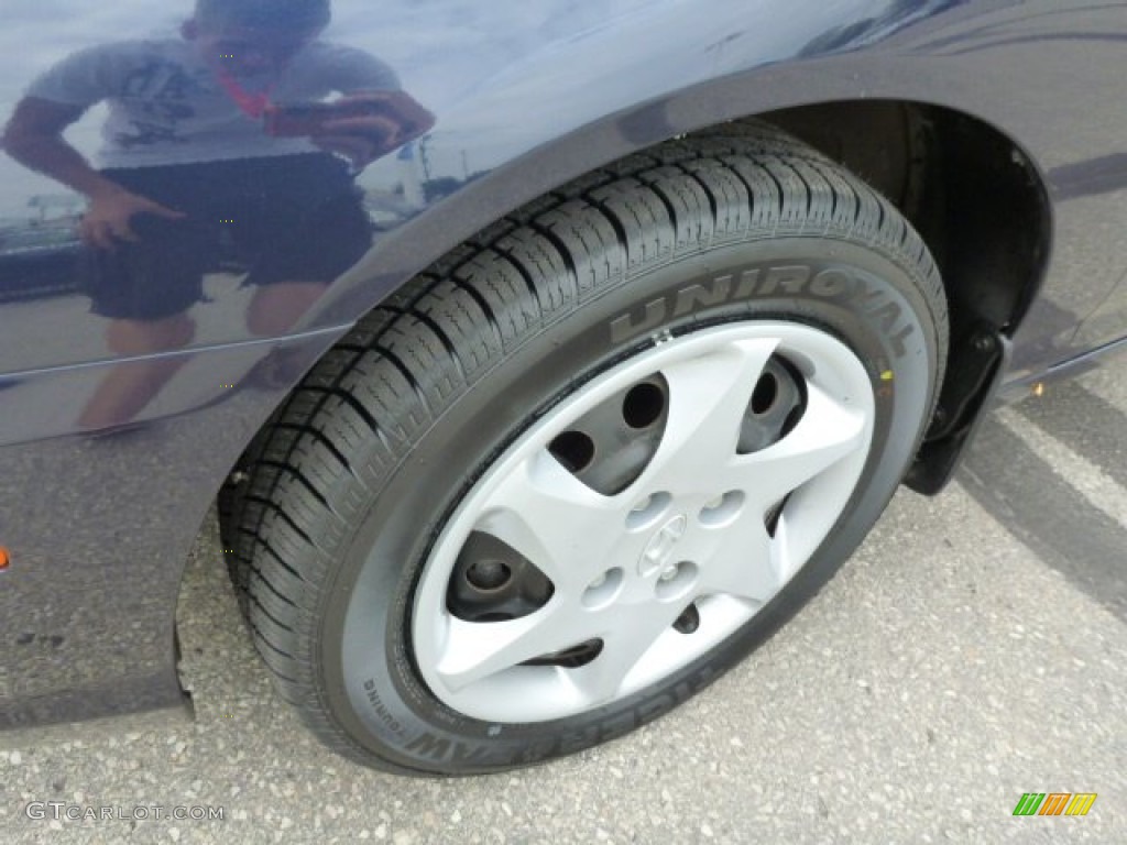 2006 Elantra GLS Sedan - Moonlit Dark Blue / Gray photo #9
