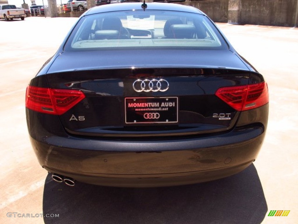 2014 A5 2.0T quattro Coupe - Phantom Black Pearl / Black photo #7