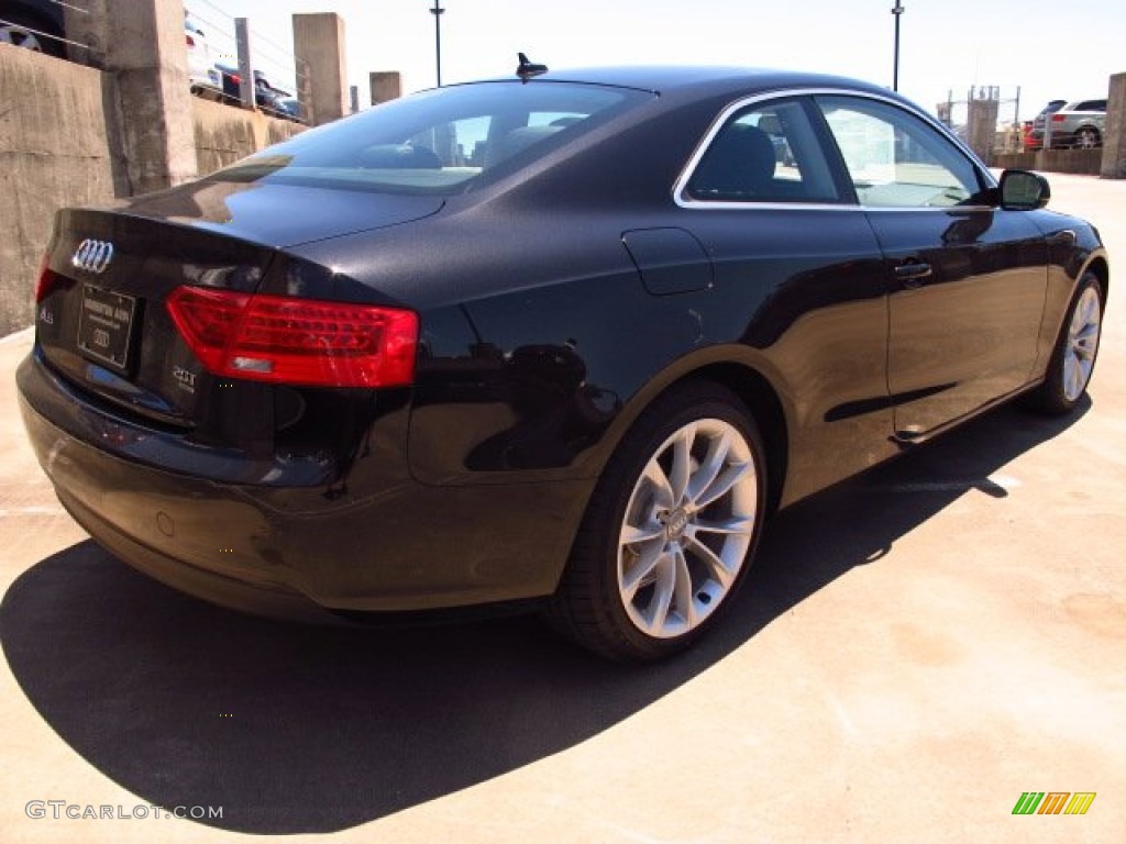 2014 A5 2.0T quattro Coupe - Phantom Black Pearl / Black photo #8