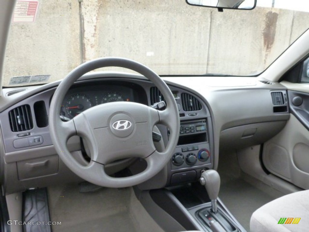 2006 Elantra GLS Sedan - Moonlit Dark Blue / Gray photo #12