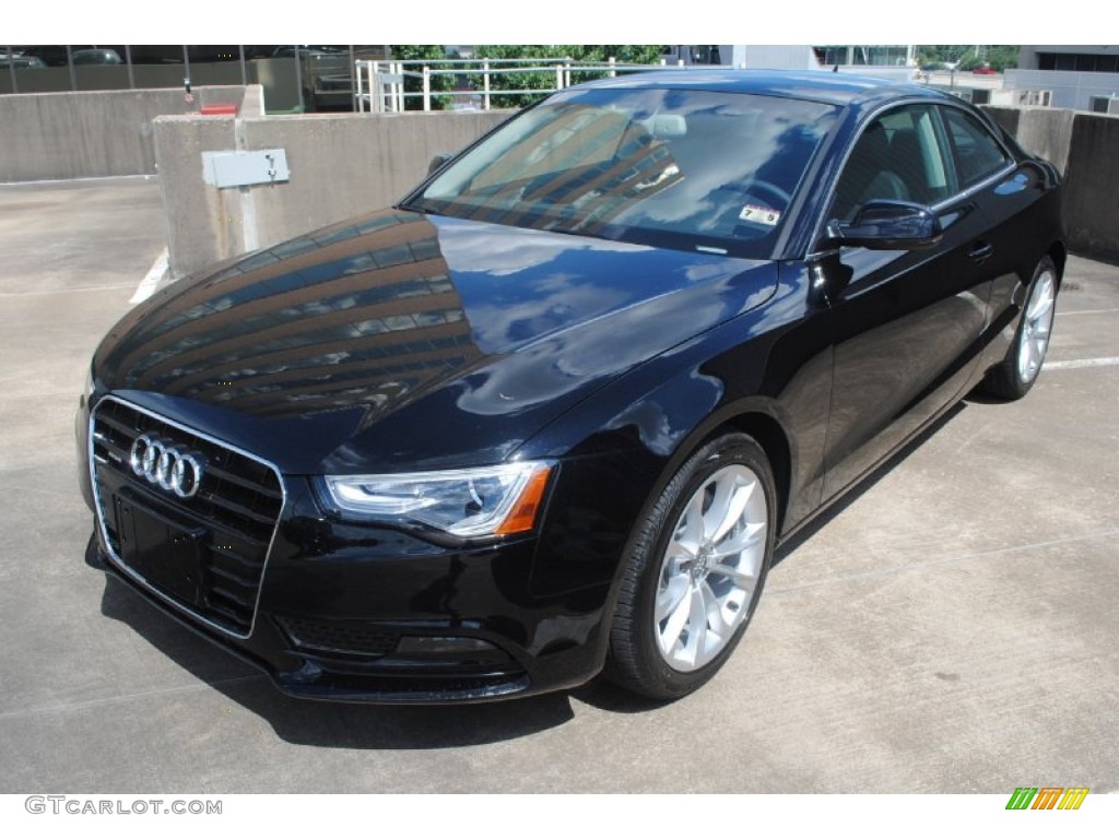 Brilliant Black 2014 Audi A5 2.0T quattro Coupe Exterior Photo #83564414