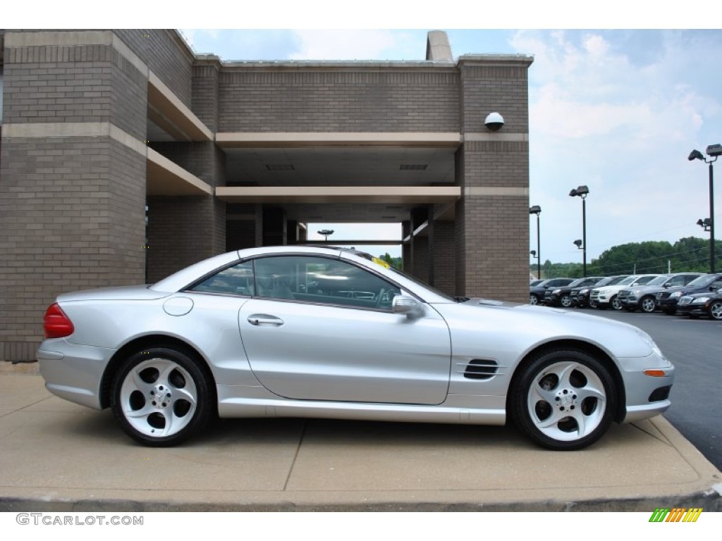 Brilliant Silver Metallic 2005 Mercedes-Benz SL 500 Roadster Exterior Photo #83564448
