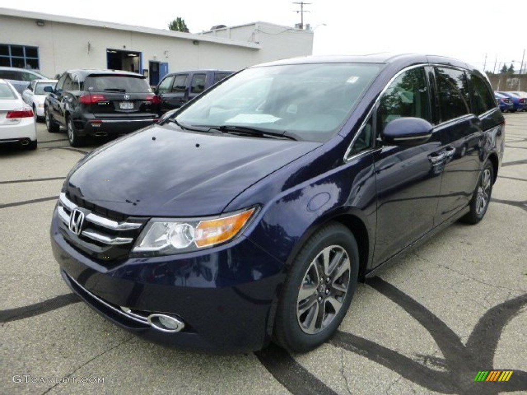 2014 Odyssey Touring - Obsidian Blue Pearl / Gray photo #7