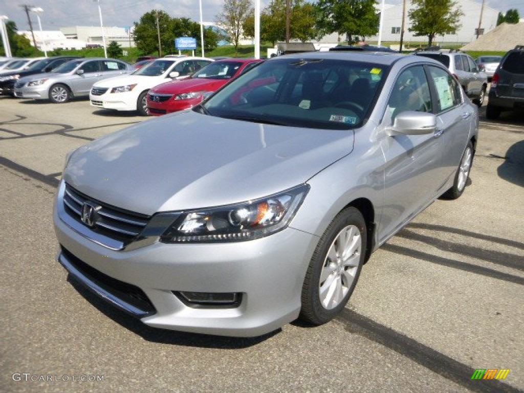 2013 Accord EX-L Sedan - Alabaster Silver Metallic / Black photo #7