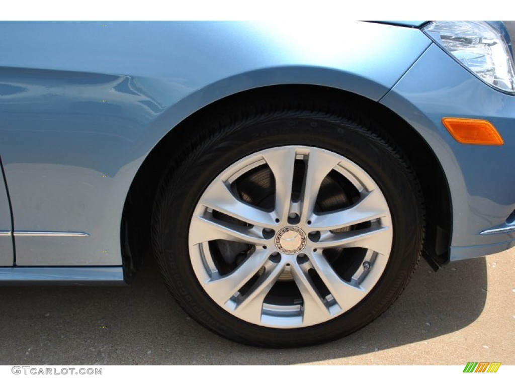 2011 E 350 4Matic Sedan - Quartz Blue Metallic / Almond/Black photo #7
