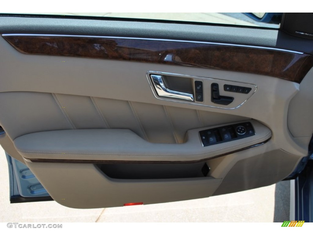 2011 E 350 4Matic Sedan - Quartz Blue Metallic / Almond/Black photo #15