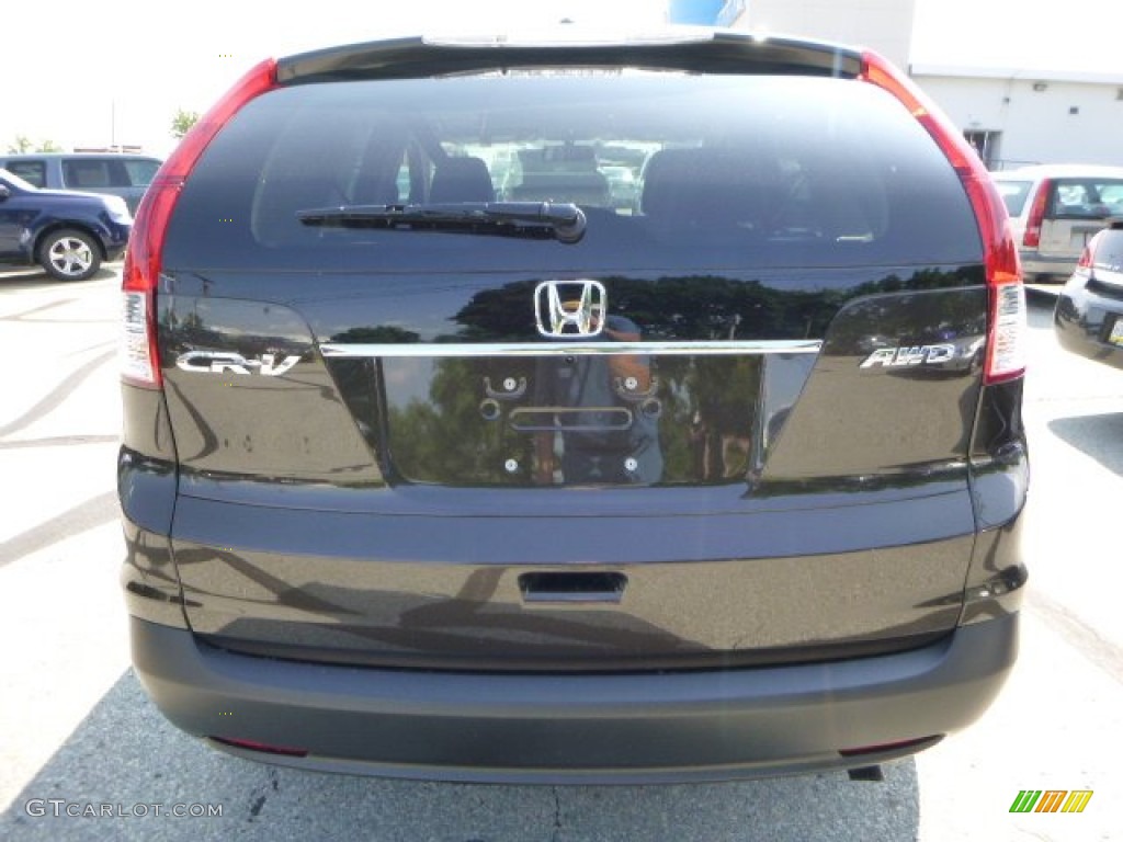 2013 CR-V EX AWD - Kona Coffee Metallic / Black photo #4