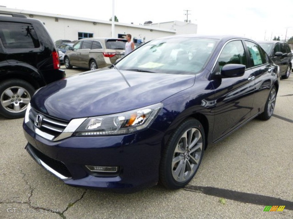 2013 Accord Sport Sedan - Obsidian Blue Pearl / Black photo #7