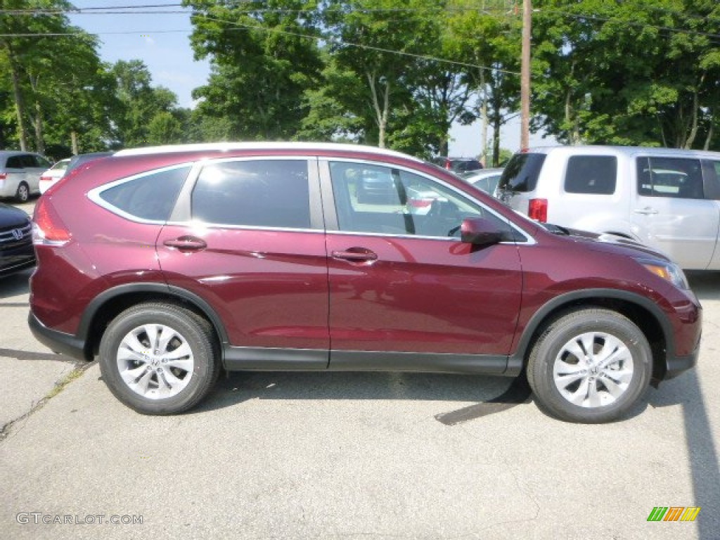 2013 CR-V EX-L AWD - Basque Red Pearl II / Gray photo #2