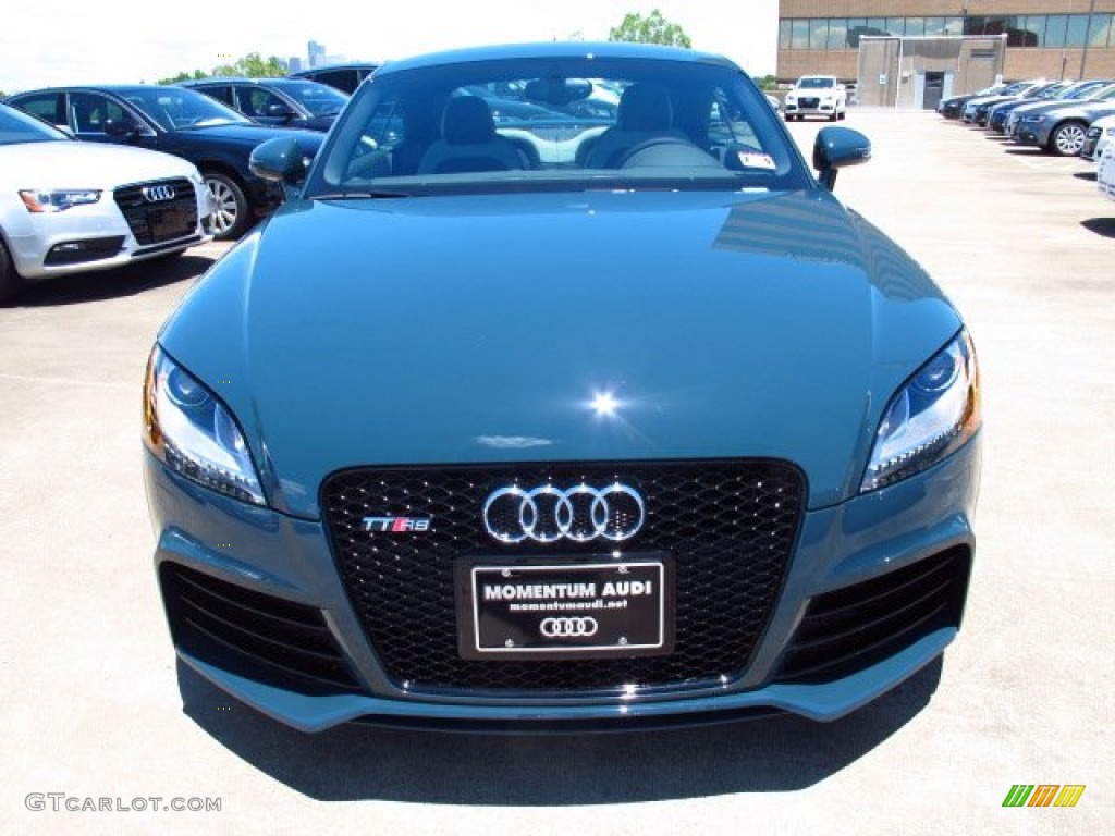 2013 TT RS quattro Coupe - Audi Exclusive Dark Teal / Black/Spectral Silver photo #2