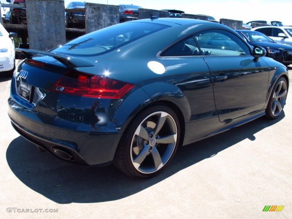 2013 TT RS quattro Coupe - Audi Exclusive Dark Teal / Black/Spectral Silver photo #9