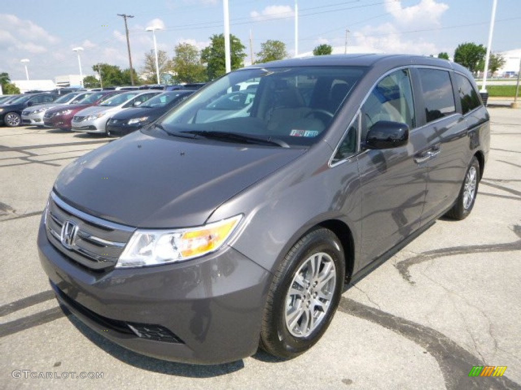 2013 Odyssey EX-L - Smokey Topaz Metallic / Truffle photo #7